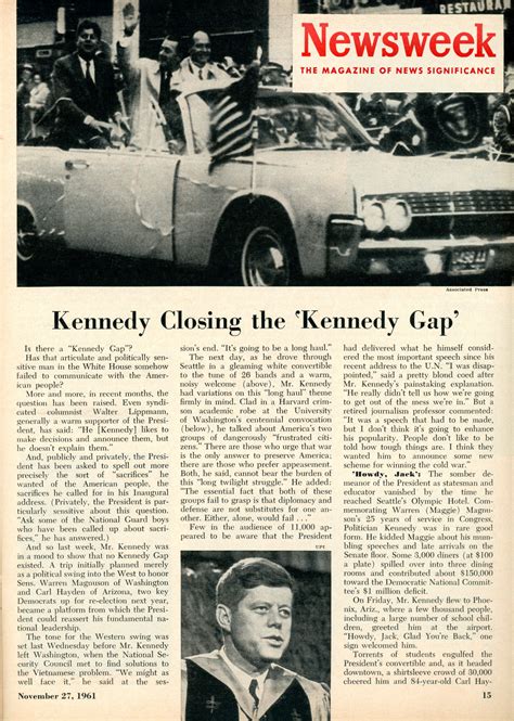 November 27, 1961 - Newsweek