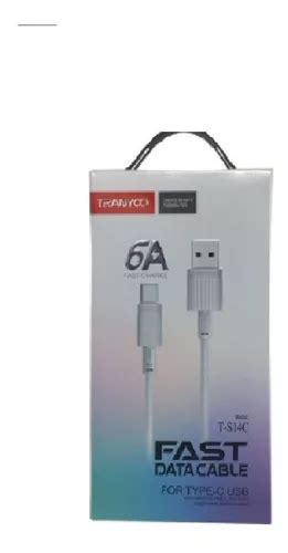 Cable Celular Usb Tipo C 6 Amper Carga Rapida Caseros