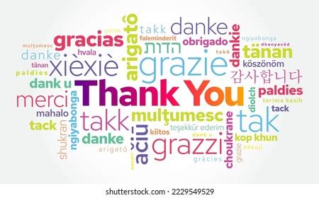 How Say Thank You Different Languages 库存矢量图免版税2229549529 Shutterstock