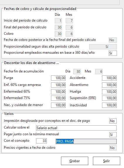 Cómo abonar las pagas extras mes a mes en Sage Despachos Connected