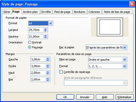 Mise En Page Paysage Avec En T Tes Et Pieds De Page En Portrait The