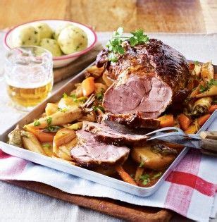 Malzbierbraten Mit Wintergem Se Vom Blech Rezept Lecker Rezepte