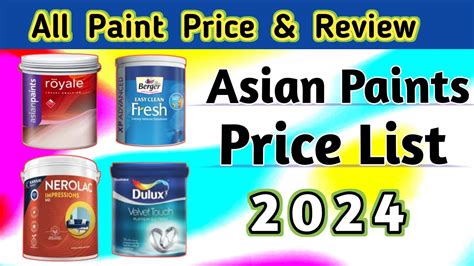 Asian Paint Price List Which Paint Is The Best Paint Youtube