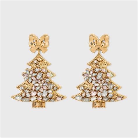 Sugarfix By Baublebar Gold Christmas Earrings In Baublebar Gold