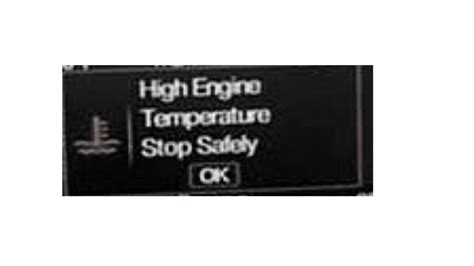 High Engine Temperature Stop Safely Meaning Reset