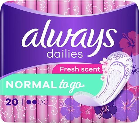 Always Dailies Normal To Go Fresh 20 ks od 38 Kč Zbozi cz