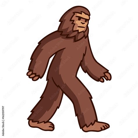 Bigfoot Walking Drawing