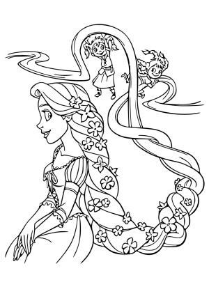 6 Dibujos E Imagenes Rapunzel Para Colorear Y Imprimir Gratis Para