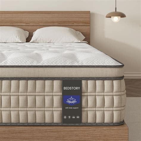 Bedstory King Mattress Inch Medium Firm Hybrid Mattress King Size