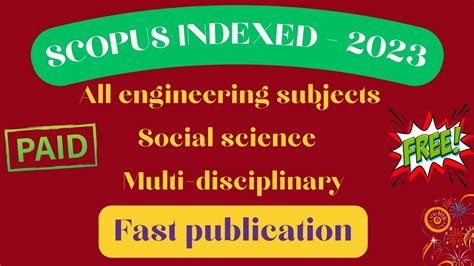 Scopus List 2023 List Of Scopus Indexed Journals 2023 Paid And