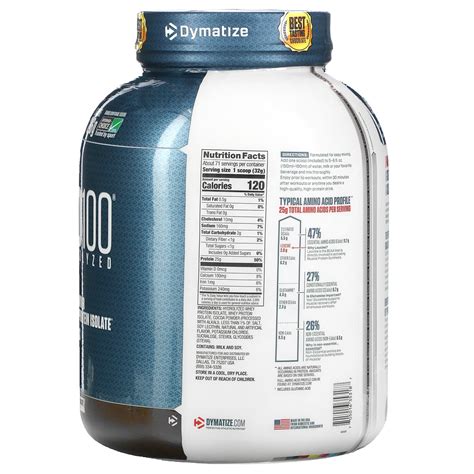 Dymatize Nutrition Iso100 Hydrolyzed 100 Whey Protein Isolate