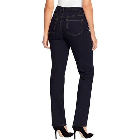 Gloria Vanderbilt Womens Amanda Rinse Straight Fit Tapered Leg Classic Stretch Jeans By Gloria