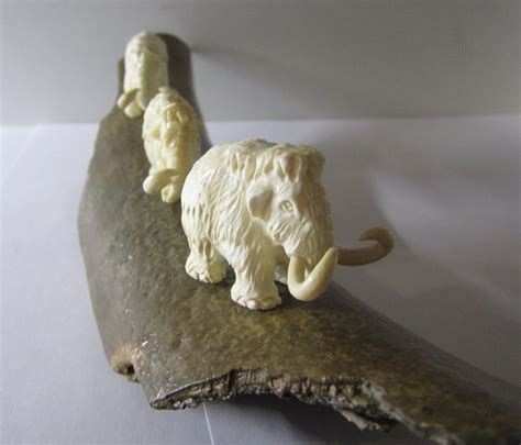 Woolly Mammoth Carved Figurine Genuine Siberian Mammoth Catawiki