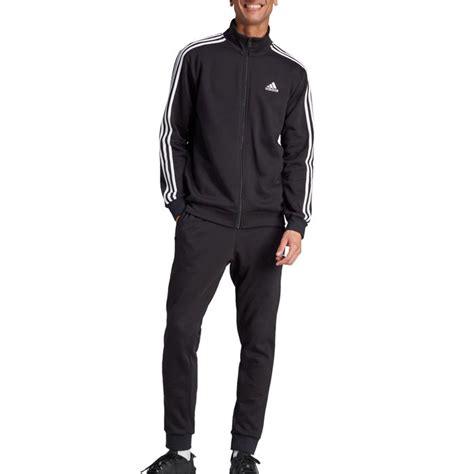 Adidas Basic 3 Stripes Fleece Trainingsanzug Herren Plutosport