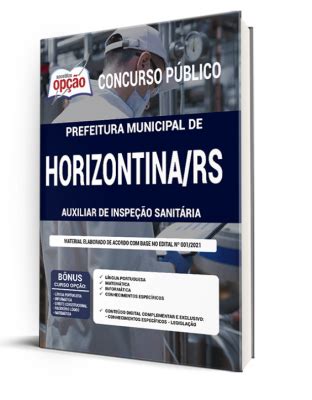 Apostila Prefeitura De Horizontina Rs Auxiliar De Inspe O Sanit Ria