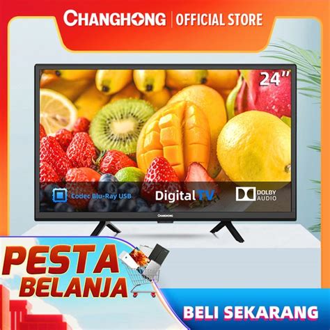 Jual Changhong 24 Inch Digital LED TV L24G5W FHD TV HDMI USB Moive Di