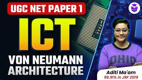 UGC NET June 2024 Paper 1 ICT Von Neumann Architecture By Aditi Mam