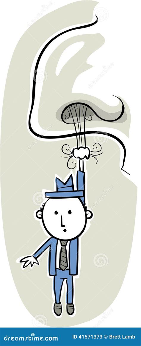 Hanging from Nose Hair stock illustration. Image of small - 41571373