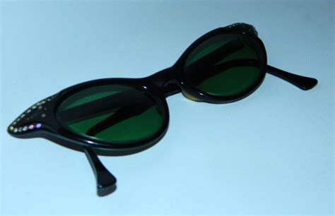 Vintage 1950s Cat Eye Glasses Rhinestone Sunglasses Frames Retro