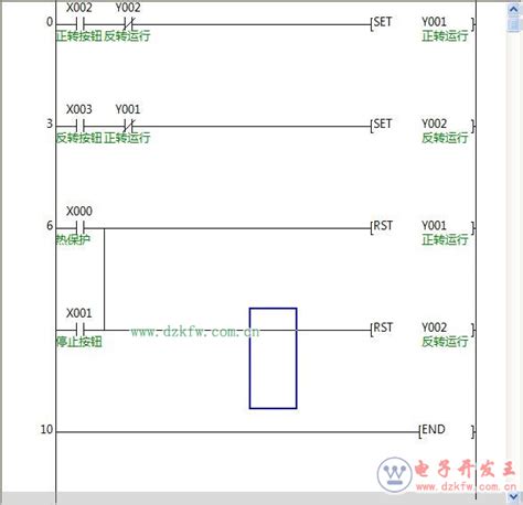 Plc梯形图实例：三菱plc电动机正反转控制程序编程实例