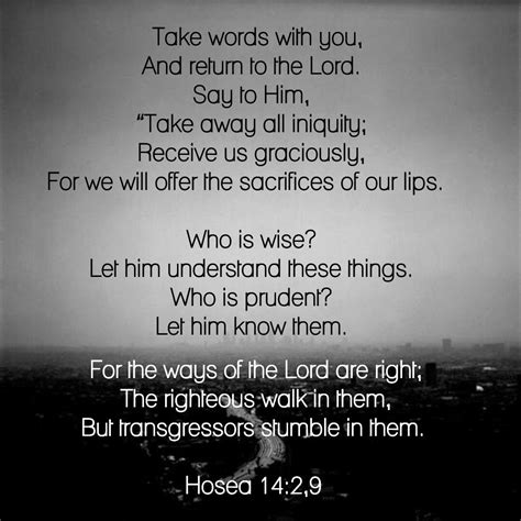 Hosea 1429 Scripture Wise Bible Scriptures