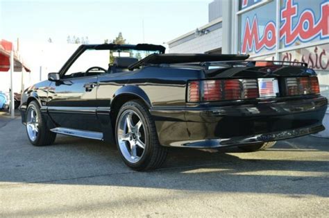 1990 Ford Mustang Gt Convertible Show Quality Gorgeous Black On Black