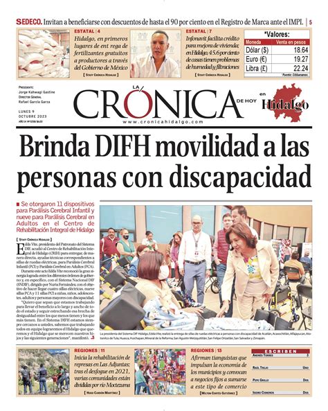 La Crónica De Hoy En Hidalgo ~ 9 10 2023