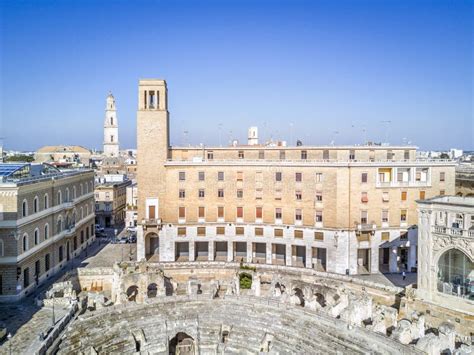 Historic City Center of Lecce, Puglia, Italy Stock Photo - Image of ...