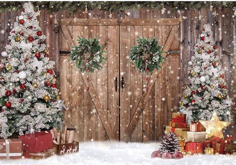 Kate Christmas Wood Door Backdrop Designed By Emetselch