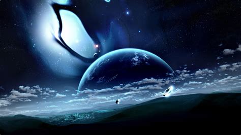 Wallpaper Fantasy Art Space Art Science Fiction Planet Digital