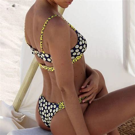 Sexy Polka Dot Bikini Women Swimsuit Female Brazilian Swimwear Etsy