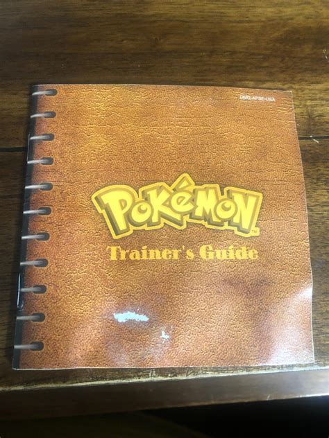 Pokemon Yellow Manual Only Gameboy