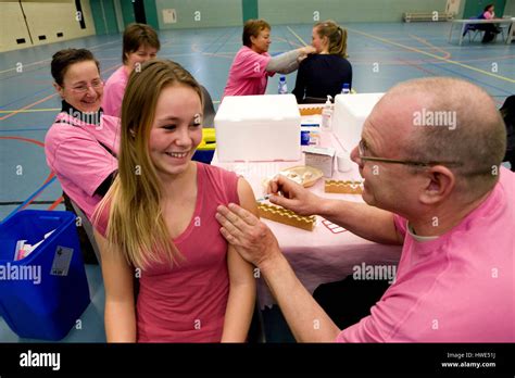 Vaccination Campaign Against Cervical Cancer Stock Photo Alamy