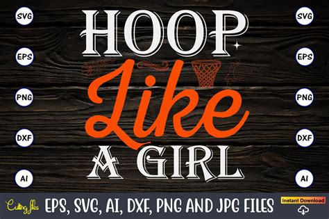 Hoop Like A Girl Svg Cut File Graphic By Artunique24 · Creative Fabrica