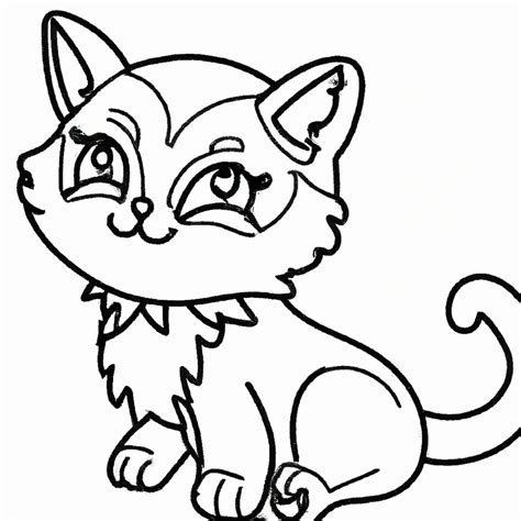 10 Desenhos De Gatos Kawaii Para Imprimir E Colorir