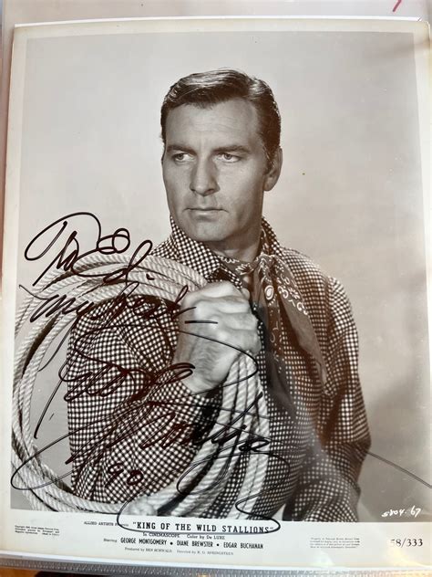 GEORGE MONTGOMERY, cowboy star, autograph – Williamsburg Nostalgia Fest