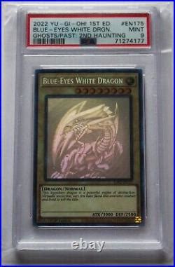 2022 Yu Gi Oh 1st Edition Blue Eyes White Dragon Ghost Past 2nd