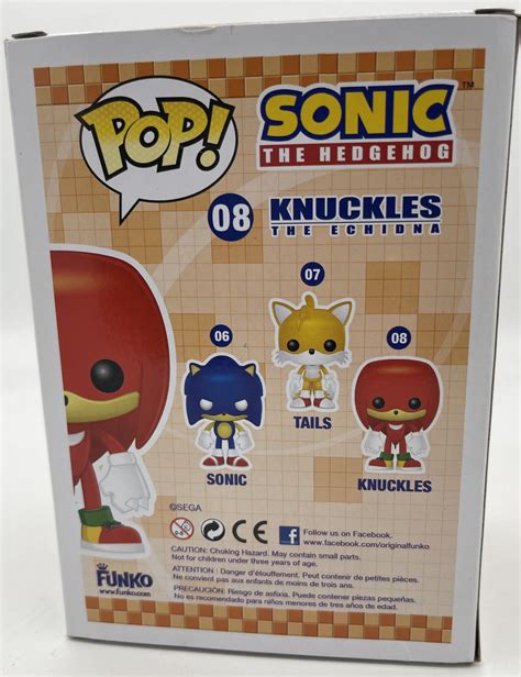 Funko Pop Sonic The Hedgehog Knuckles 08 Light Box Damage