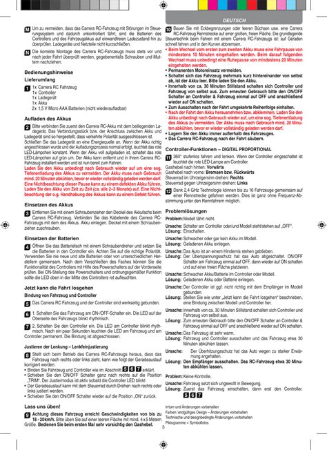 Carrera Toys Radio Control Toy Transmitter Ghz User Manual