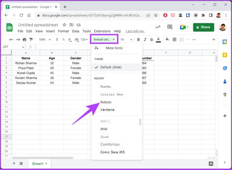 How To Change Default Font In Google Sheets Easy Ways Guiding Tech