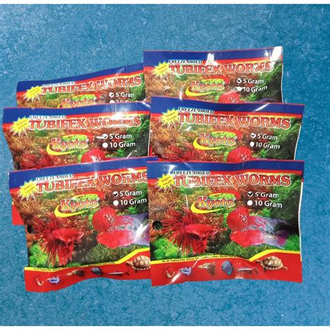 Jual Tubifex Worms Cacing Kering Kyoto 5gr Shopee Indonesia