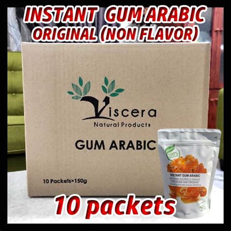 Agent Original Flavor Instant Gum Arabic Viscera 150g X 10 Packets