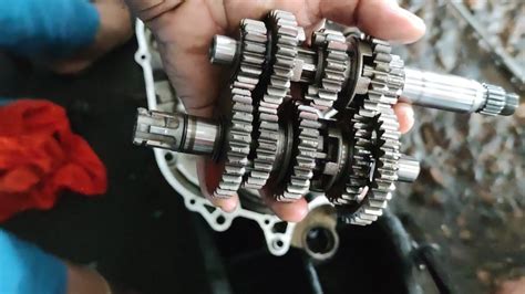 Gearbox Assembly Setting Bajaj Pulsar New Sistam