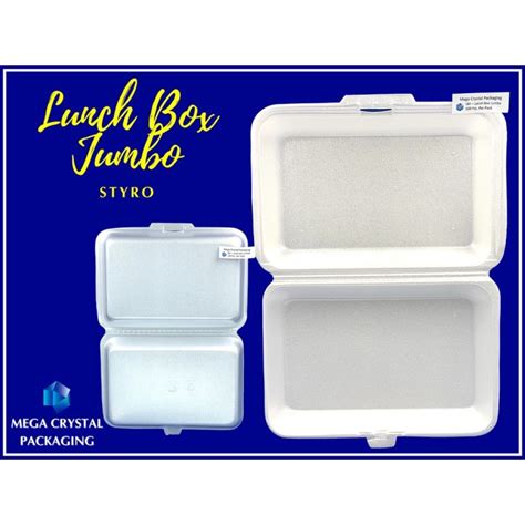 Hot Fseja Styro Disposable Lunch Box Jumbo [ 50 Pcs Per Pack ] Lazada Ph