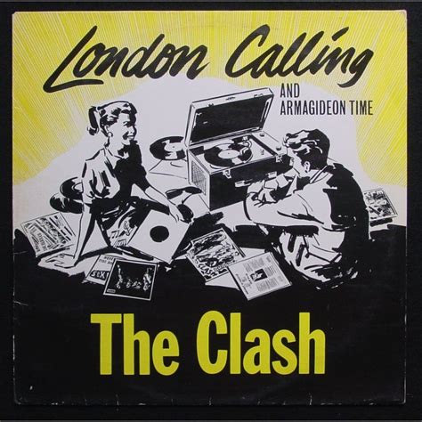 The Clash Single London Calling Armagideon Time 1980 The Clash