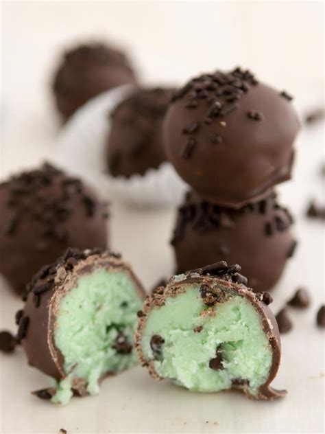 Mint Chip Truffles Recipe Cooking Channel