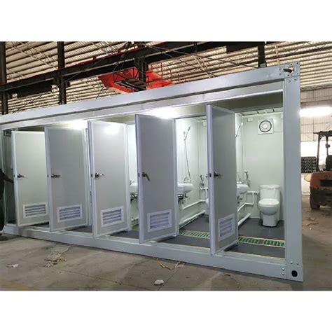 Luxury Prefab Trailer Bathroom Mobile Portable Toilet Steel Modern