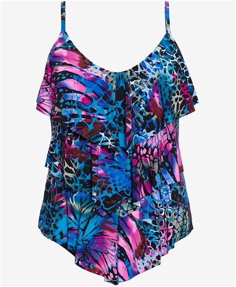 Magicsuit Rita Tiered Tankini Top Macys