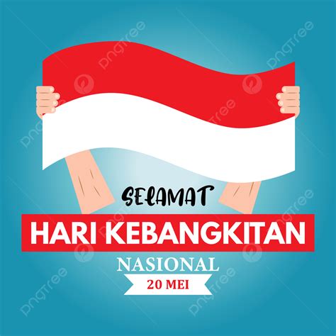 Background Vektor Hari Kebangkitan Nasional Indonesia 2 Bahasa