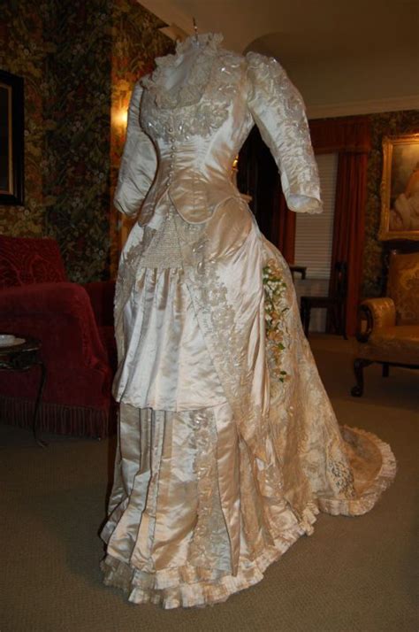 Vintage Victorian Edwardian 1880 Wedding Gown Dress Wedding Gown Vintage Victorian Wedding